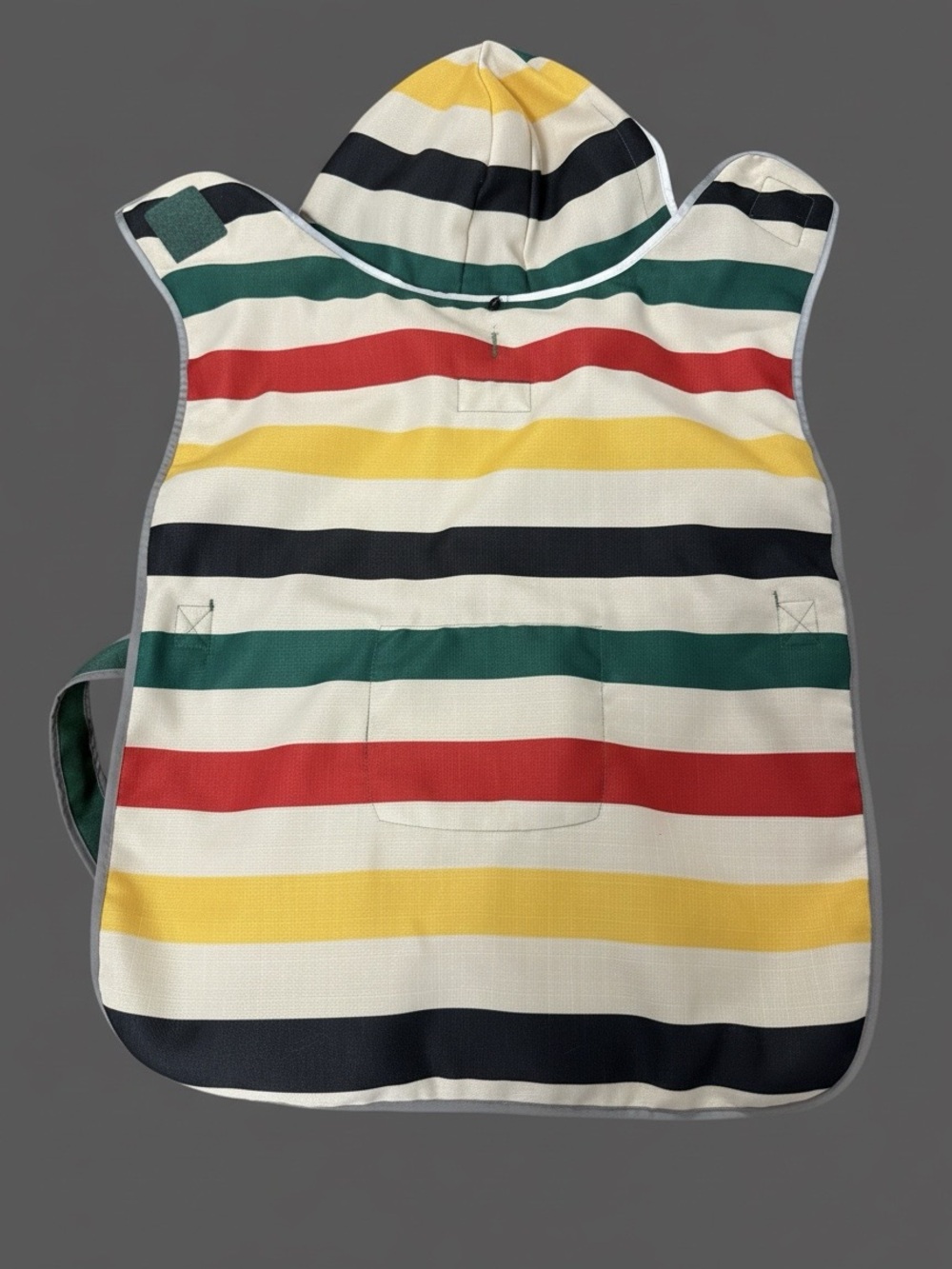 Green Pendleton Dog Raincoat - Picture 3 of 6